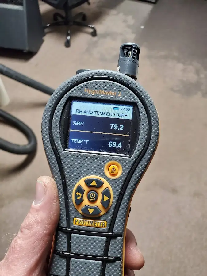 Moisture meter humidity assessment for Mold Remediation & Removal in Stowe